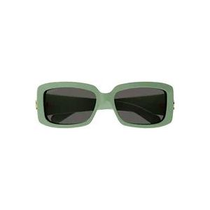 Gucci Groene zonnebril voor vrouwen , Green , Dames , Maat: 54 MM