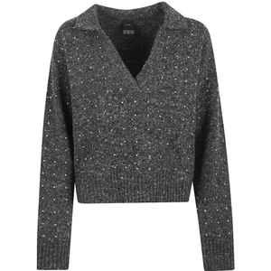 Pinko, Dames, Truien, Grijs, Maat: M Wol,