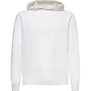 D4.0, Heren, Sweatshirts & Hoodies, Wit, Maat: M Wol,