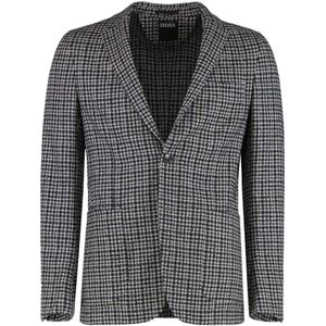 Zegna, Heren, Jassen, Grijs, Maat: M Zijde,