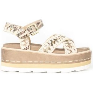 Mou, Dames, Schoenen, Beige, Maat: 36 EU Leer,