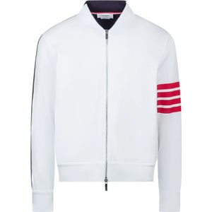 Thom Browne, Heren, Jassen, Wit, Maat: M Katoen,