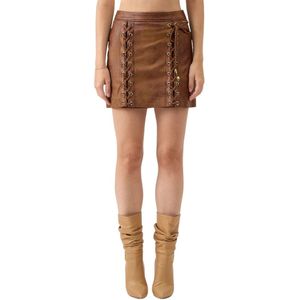 Just Cavalli, Dames, Rokken, Bruin, Maat: S Suède,