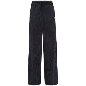 Philipp Plein, Dames, Broeken, Zwart, Maat: S Katoen,