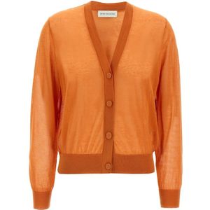 Dries Van Noten, Dames, Truien, Oranje, Maat: L Katoen,