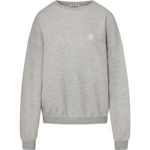 Éterne, Dames, Sweatshirts & Hoodies, Grijs, Maat: XS Leer,