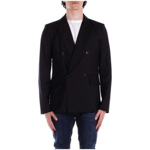 John Richmond, Heren, Jassen, Zwart, Maat: XS Viscose,