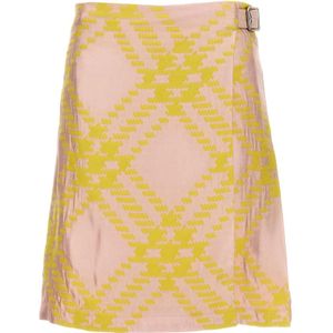 Burberry, Dames, Rokken, Roze, Maat: S Katoen,