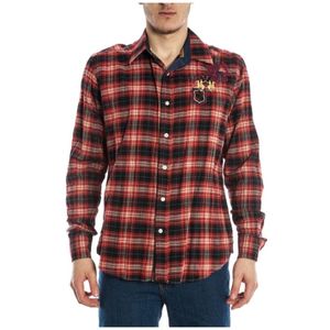 La Martina, Heren, Overhemden, Rood, Maat: XL Katoen,