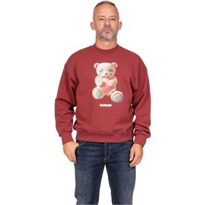 Barrow, Heren, Sweatshirts & Hoodies, Rood, Maat: L Katoen,