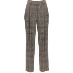 Brunello Cucinelli, Dames, Broeken, Bruin, Maat: L Katoen,