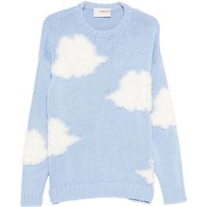 Fiorucci, Dames, Truien, Blauw, Maat: S Wol,