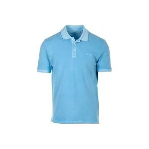 Woolrich Heldere Blauwe T-shirts en Polos , Blue , Heren , Maat: 2XL