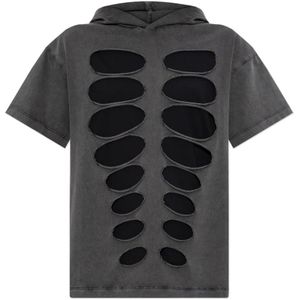 Avavav, Dames, Tops, Grijs, Maat: S Katoen,