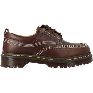 Dr. Martens Lowell Leren Moc Toe Schoenen in Bruinen, Grootte: 36