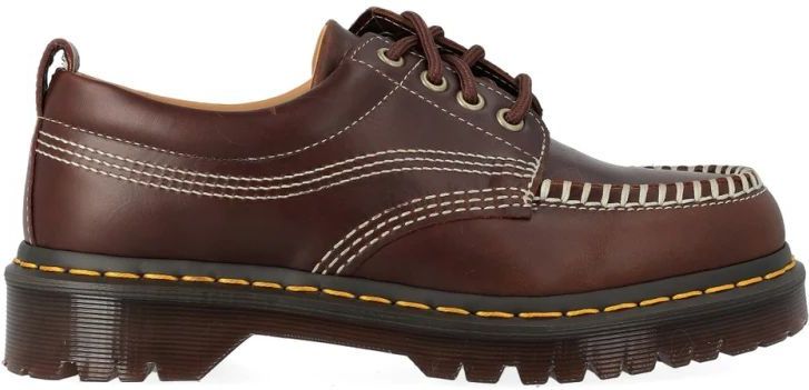 Dr. Martens Lowell Leren Moc Toe Schoenen in Bruinen, Grootte: 36