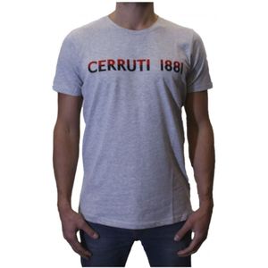 Cerruti 1881, Heren, Tops, Grijs, Maat: S Katoen,