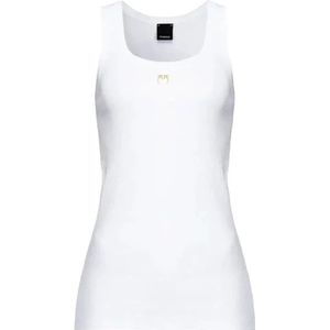 Pinko, Dames, Tops, Wit, Maat: XL Katoen,