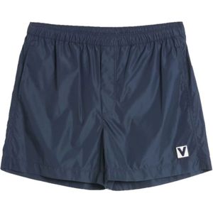 Valentino Garavani, Heren, Badkleding, Blauw, Maat: M Poliester,