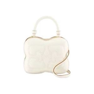 Ganni Leather crossbody-bags , White , unisex , Maat: ONE Size
