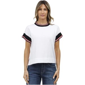 Alpha Studio, Dames, Tops, Wit, Maat: M