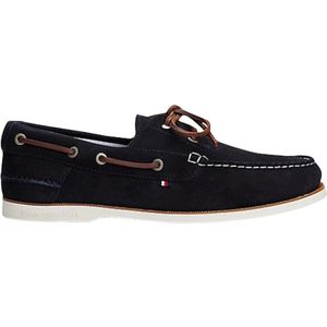 TOMMY HILFIGER - Th Boat Shoe Core - Bootschoenen - Hemelsblauw - Suède