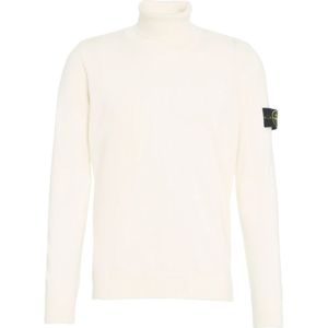 Stone Island, Heren, Truien, Wit, Maat: XL Wol,
