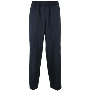 Fabiana Filippi, Dames, Broeken, Blauw, Maat: XS Wol,