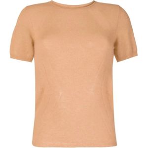 Ermanno Scervino, Dames, Tops, Bruin, Maat: S Zijde,