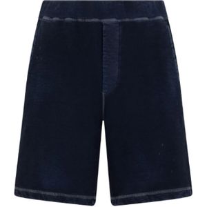 Dsquared2, Heren, Korte broeken, Blauw, Maat: S Katoen,