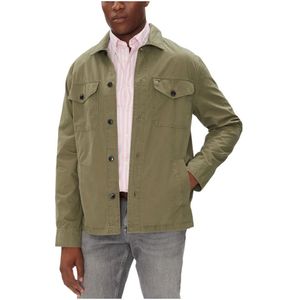 Tommy Hilfiger, Heren, Jassen, Groen, Maat: S Katoen,