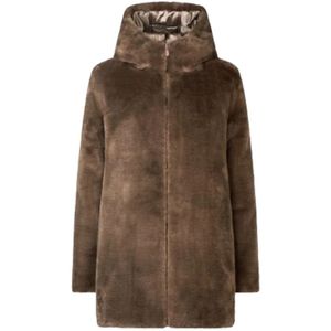 Save The Duck, Dames, Jassen, Bruin, Maat: XL Synthetisch,