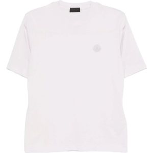 Moncler, Dames, Tops, Roze, Maat: M Katoen,