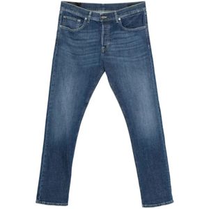 Dondup, Heren, Jeans, Blauw, Maat: W33 Denim,