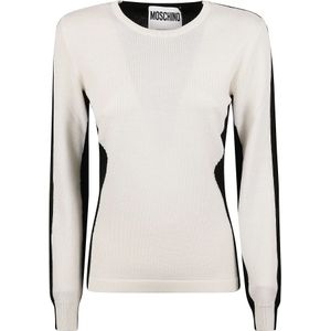 Moschino, Dames, Truien, Wit, Maat: M Wol,