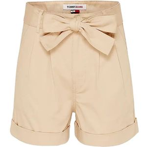 Tommy Jeans, Dames, Korte broeken, Beige, Maat: W25