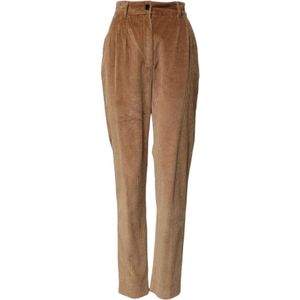 Dolce & Gabbana, Dames, Broeken, Bruin, Maat: XS Corduroy,
