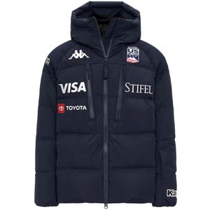 Kappa, Heren, Jassen, Blauw, Maat: L Poliester,