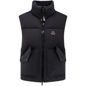 Moncler, Dames, Jassen, Zwart, Maat: 2XS Satijn,