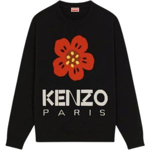 Kenzo, Heren, Truien, Zwart, Maat: M Wol,