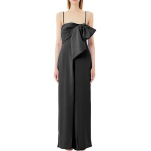 Liu Jo, Dames, Jumpsuits & Playsuits, Zwart, Maat: 2XS Satijn,