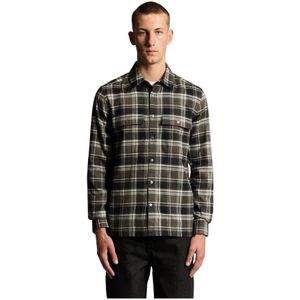 Lyle & Scott, Heren, Overhemden, Groen, Maat: XS Katoen,