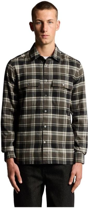 Lyle & Scott, Heren, Overhemden, Groen, Maat: XS Katoen,