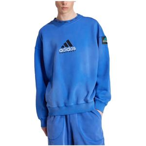 adidas - Equipment Sweater - Blauw - 97% Katoen, 3% Elastaan - Losse Pasvorm