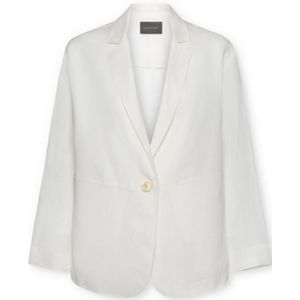Elena Mirò, Dames, Jassen, Wit, Maat: S Linnen,