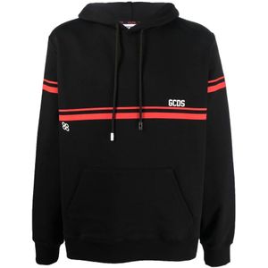Gcds, Heren, Sweatshirts & Hoodies, Zwart, Maat: L
