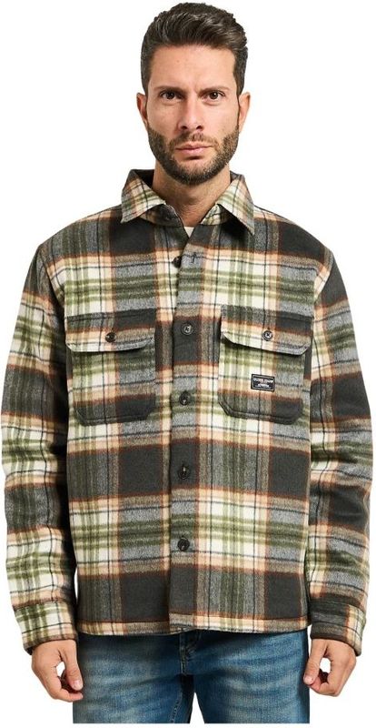 Guess - Wool-Blend Shacket - Veelkleurig - Overhemd