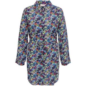 Only Carmakoma, Dames, Jurken, Veelkleurig, Maat: 2XL Viscose,