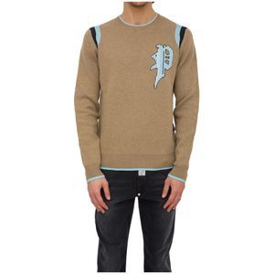 Philipp Plein, Heren, Truien, Beige, Maat: L Viscose,