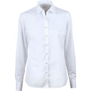 Stenströms, Dames, Blouses & Shirts, Wit, Maat: S Katoen,